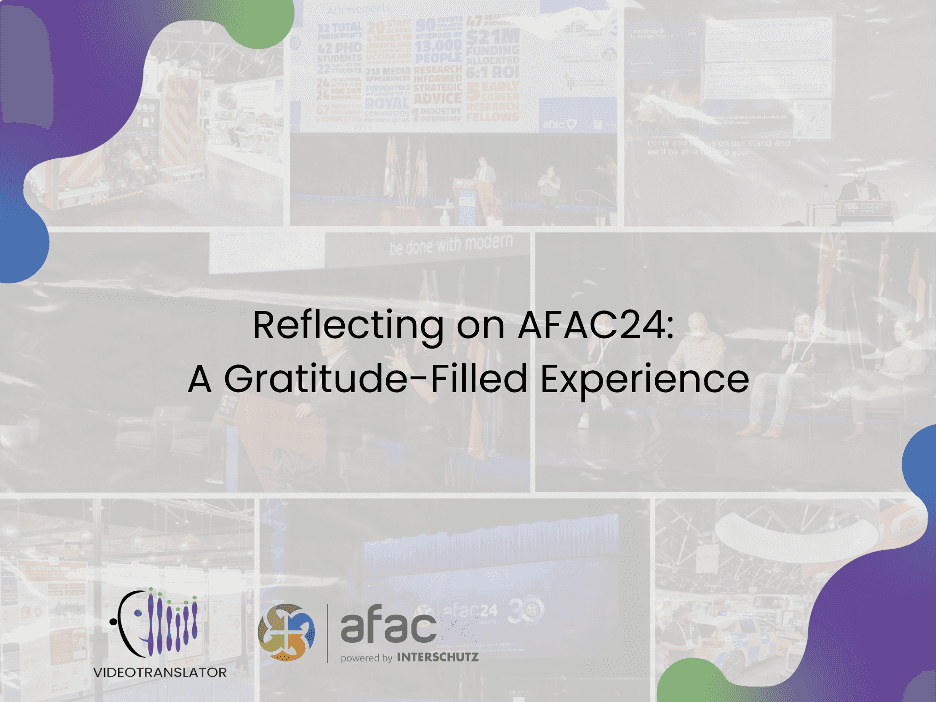 Reflecting on AFAC24: A Gratitude-Filled Experience