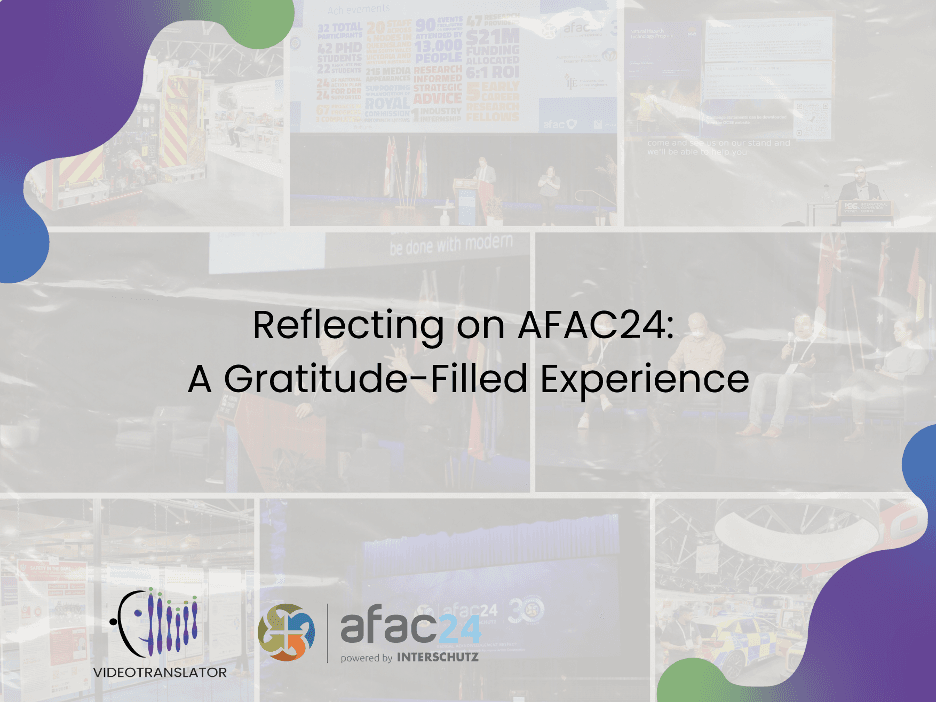 Reflecting on AFAC24: A Gratitude-Filled Experience